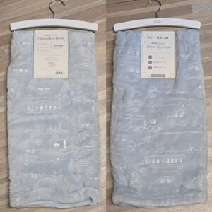 🇬🇪🔹️NWT Just Imagine Blue Oversized 30x40 Embossed Baby Blanket